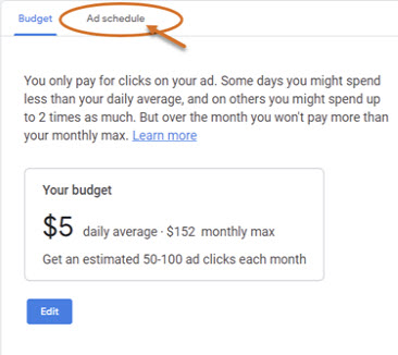 Google Call Ad preview