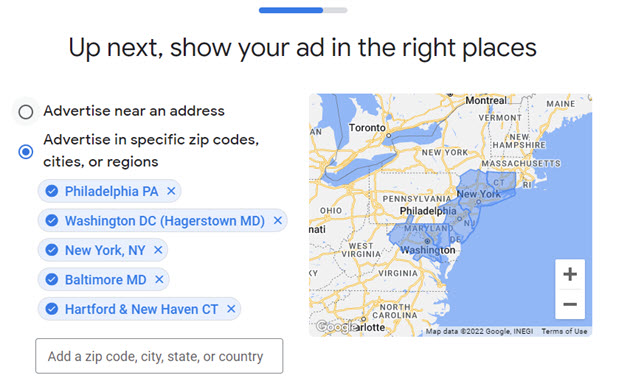 location targeting Google Call Ads tutorial